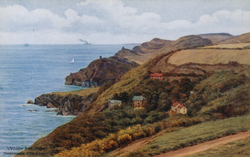 Woody Bay, from Martinhoe Common  by Alfred Robert Quinton