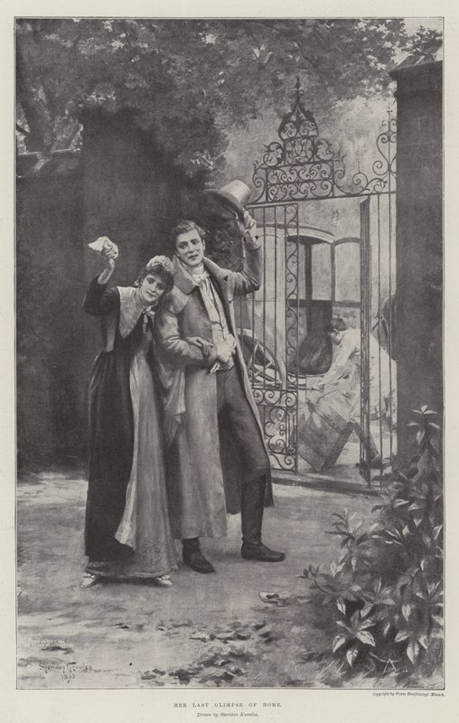 Eve Son Bakışı by Alfred Sheldon Williams