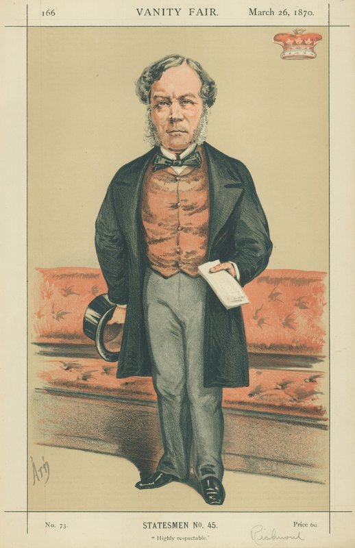Vikont Ranelagh, Son derece saygın, 26 Mart 1870, Vanity Fair karikatürü by Alfred Thompson