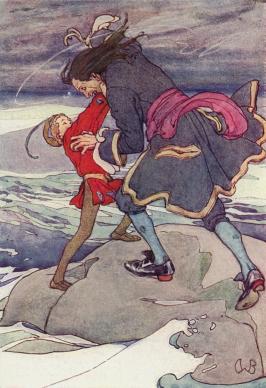 Şiddetli bir Dövüş başladı (renkli lito) by Alice Bolingbroke (after) Woodward