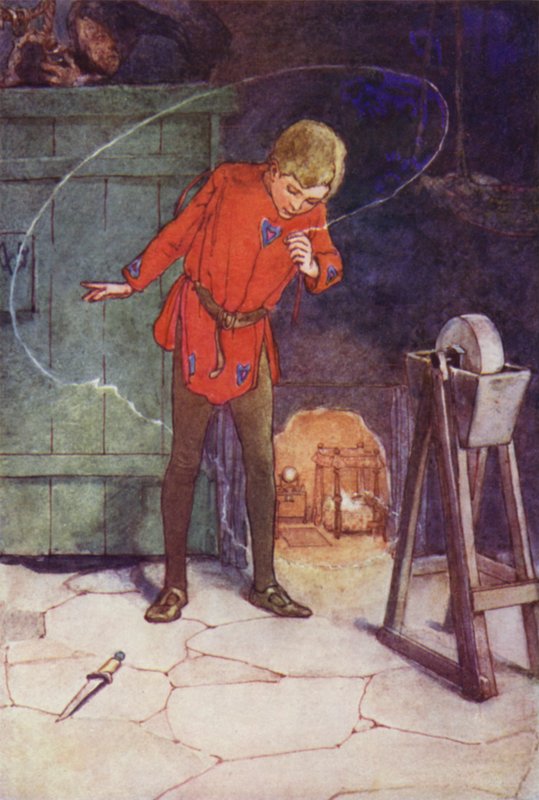 Tinker Bell'i Camında (renkli lito) algıladı. by Alice Bolingbroke (after) Woodward