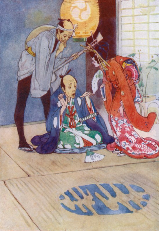 Mikado'nun Öyküsü için İllüstrasyon (renkli taş) by Alice Bolingbroke (after) Woodward