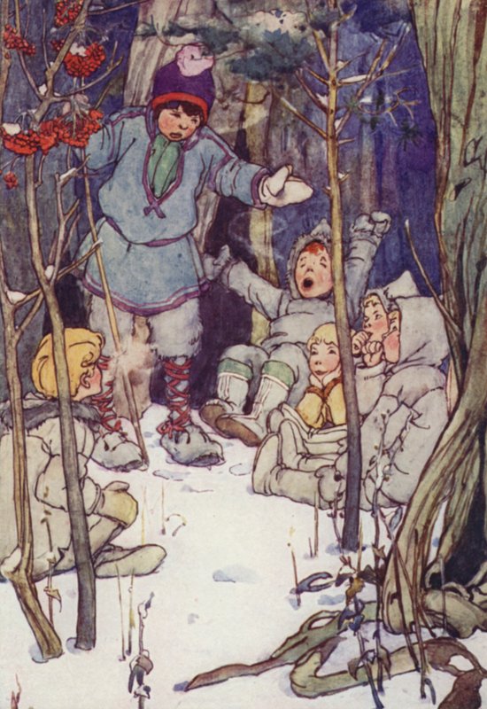 Altı tane vardı (renkli lito) by Alice Bolingbroke (after) Woodward