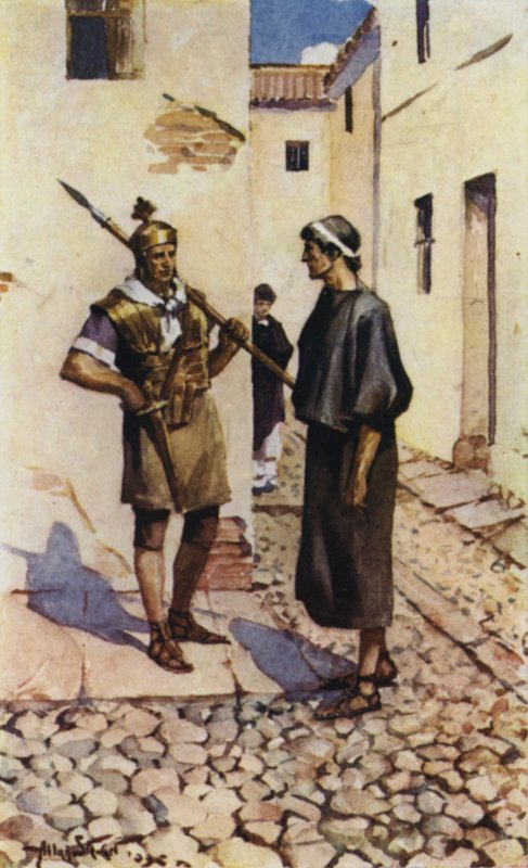 Alban ve Rahip (renkli taş) by Allan (after) Stewart