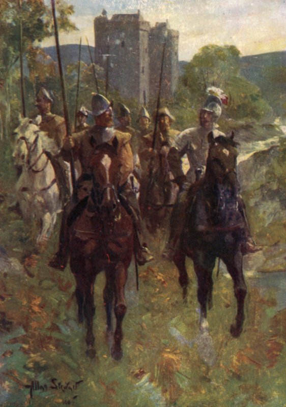 "Sınır Nehirleri" Bir Sığır Baskınına Başlarken (renkli taş) by Allan (after) Stewart