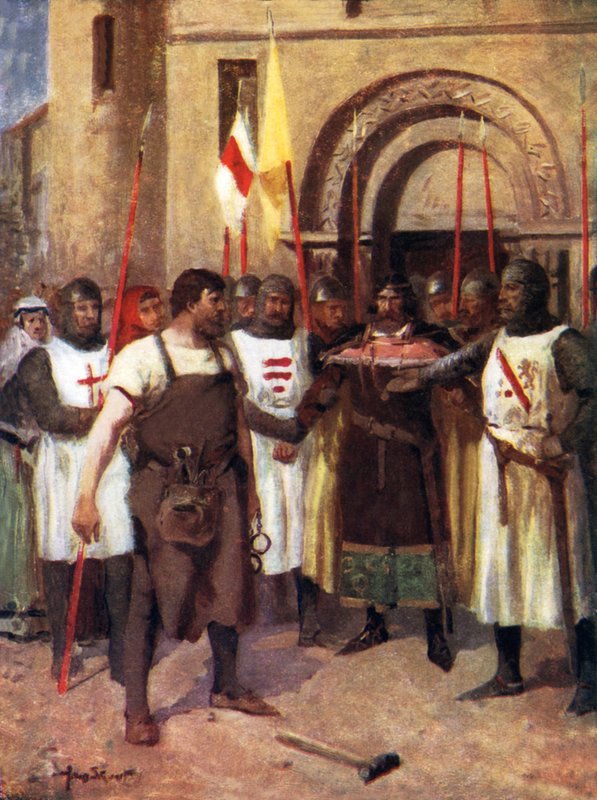 Hubert de Burgh ve Demirci (renkli taş) by Allan (after) Stewart