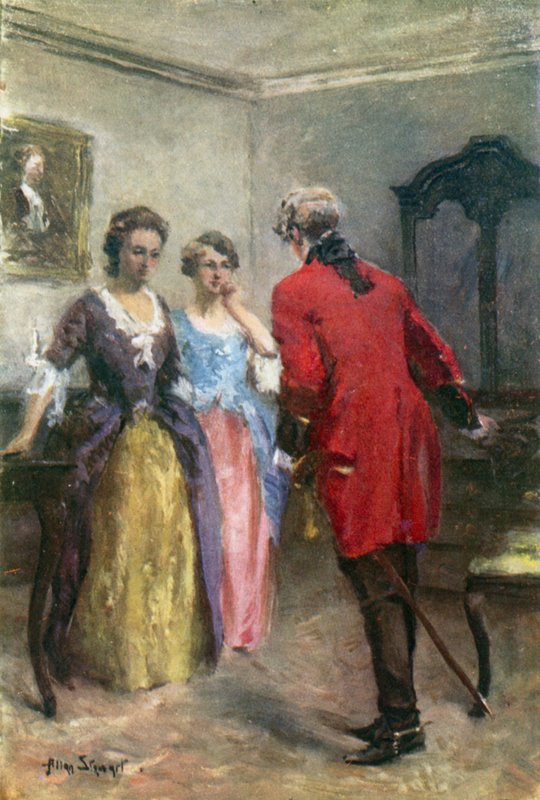 "Eldivenim ve başka şeyler için geldim" dedi (renkli taş) by Allan (after) Stewart