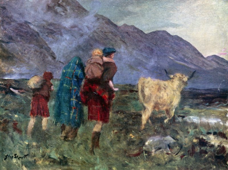 İneği çözdüm ve Zahmetli Yolculuğumuza başladık (renkli taş) by Allan (after) Stewart