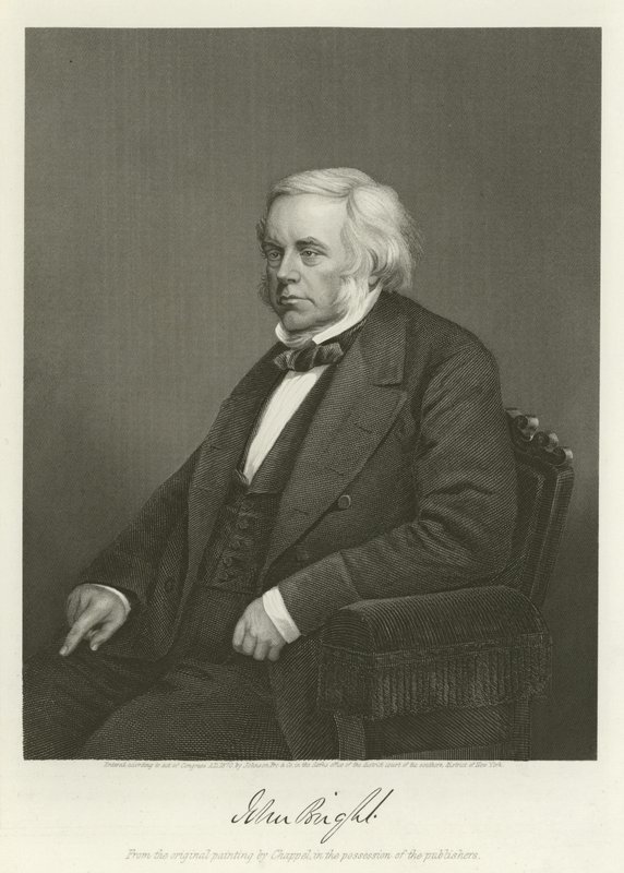 John Bright, İngiliz Radikal ve Liberal politikacı by Alonzo Chappel