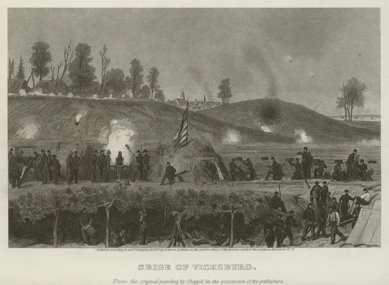 Vicksburg Kuşatması, 1863 by Alonzo Chappel