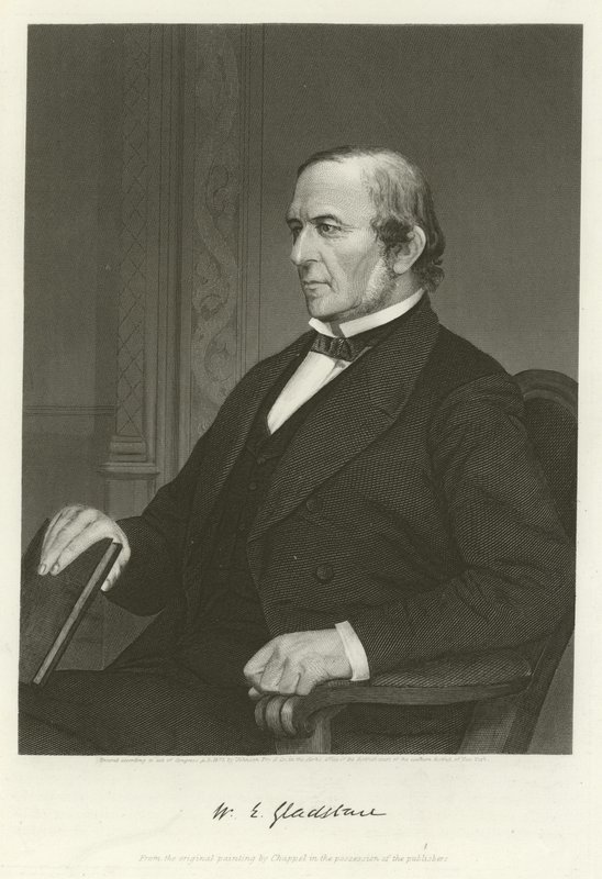 William Ewart Gladstone, İngiliz Liberal politikacı by Alonzo Chappel
