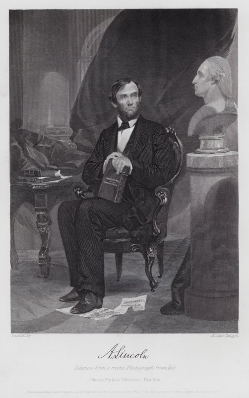 Abraham Lincoln (gravür) by Alonzo (after) Chappel