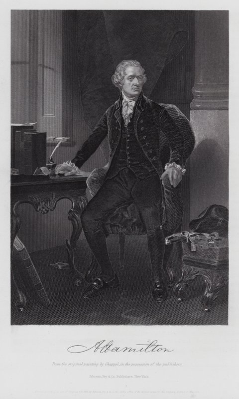 Alexander Hamilton (gravür) by Alonzo (after) Chappel