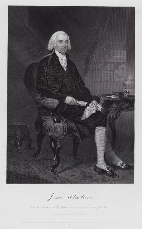 James Madison (gravür) by Alonzo (after) Chappel