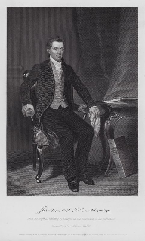 James Monroe (gravür) by Alonzo (after) Chappel