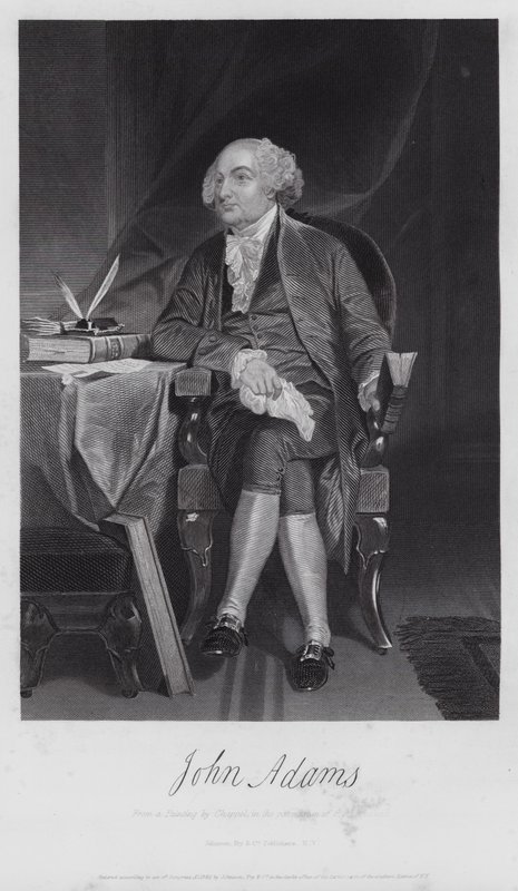 John Adams (gravür) by Alonzo (after) Chappel