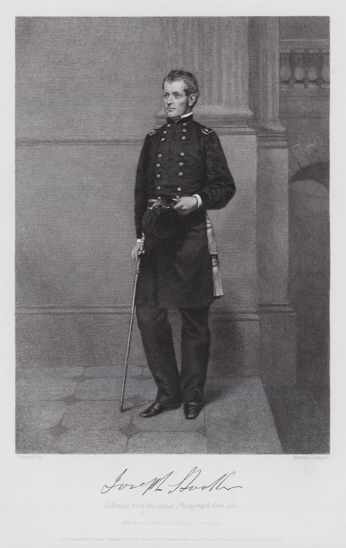 Joseph Hooker (gravür) by Alonzo (after) Chappel
