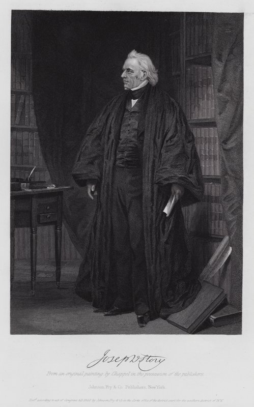 Joseph Story (engraving) by Alonzo (after) Chappel