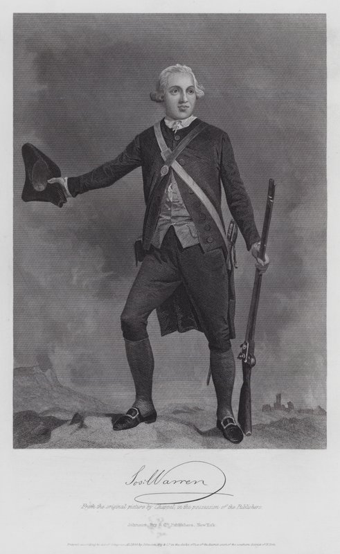 Joseph Warren (gravür) by Alonzo (after) Chappel