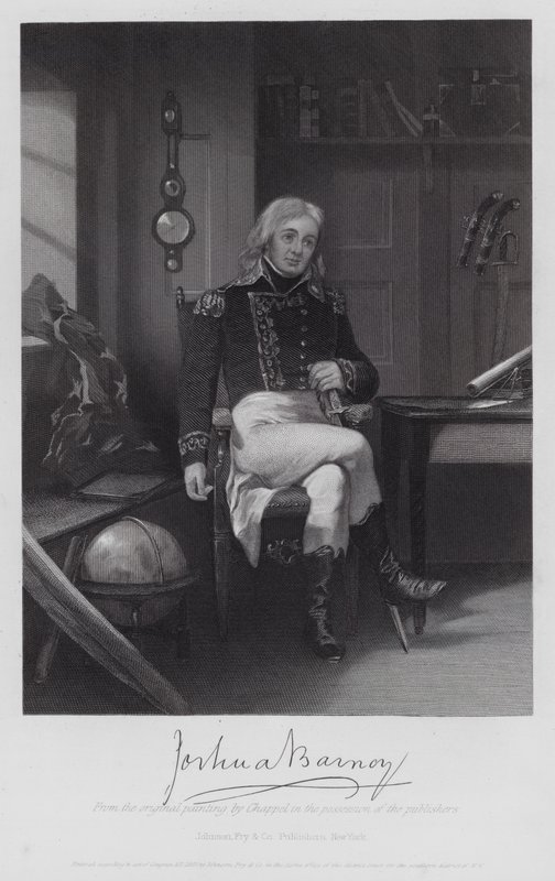 Joshua Barney (gravür) by Alonzo (after) Chappel