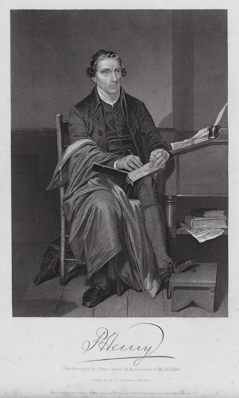 Patrick Henry (gravür) by Alonzo (after) Chappel
