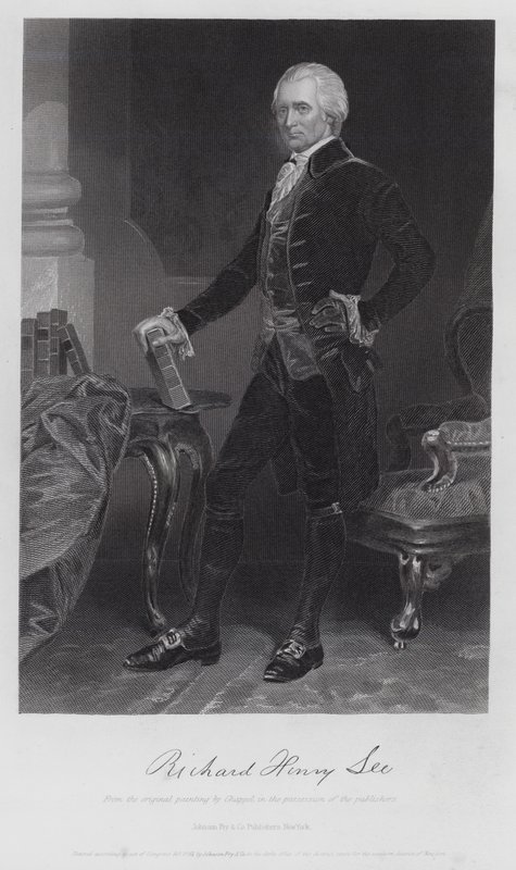 Richard Henry Lee (gravür) by Alonzo (after) Chappel