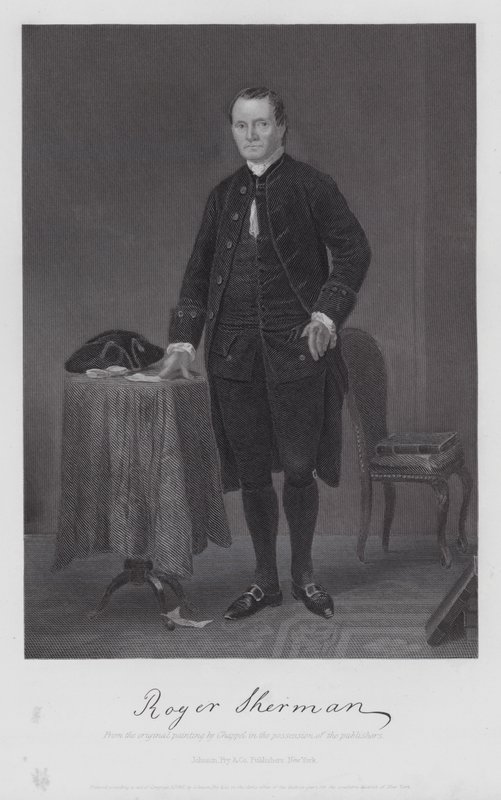 Roger Sherman (gravür) by Alonzo (after) Chappel