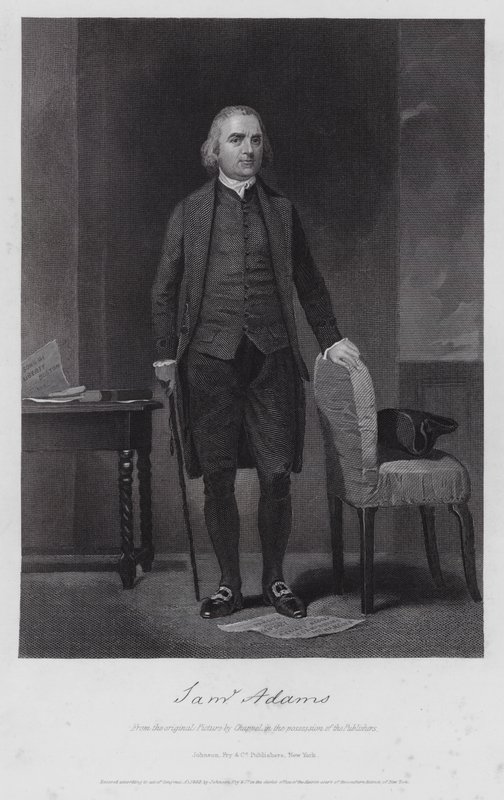 Samuel Adams (gravür) by Alonzo (after) Chappel
