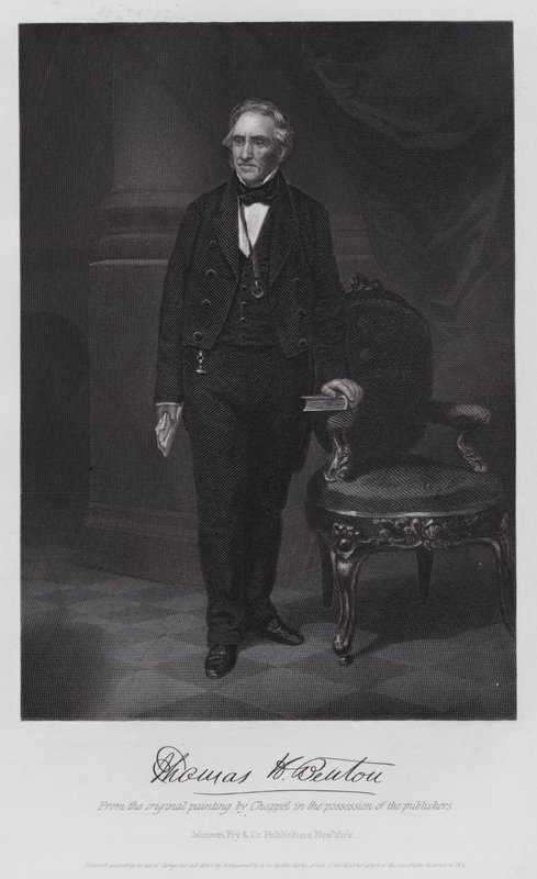 Thomas Hart Benton (gravür) by Alonzo (after) Chappel