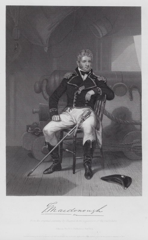 Thomas Macdonough (gravür) by Alonzo (after) Chappel