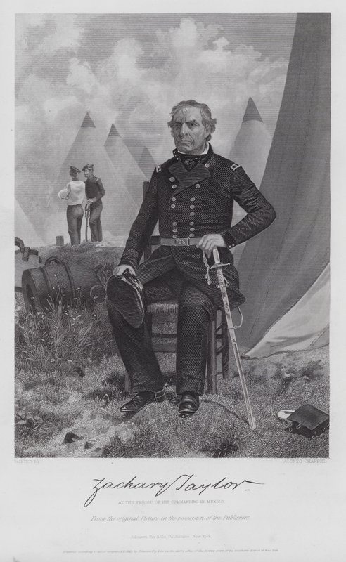 Zachary Taylor (gravür) by Alonzo (after) Chappel