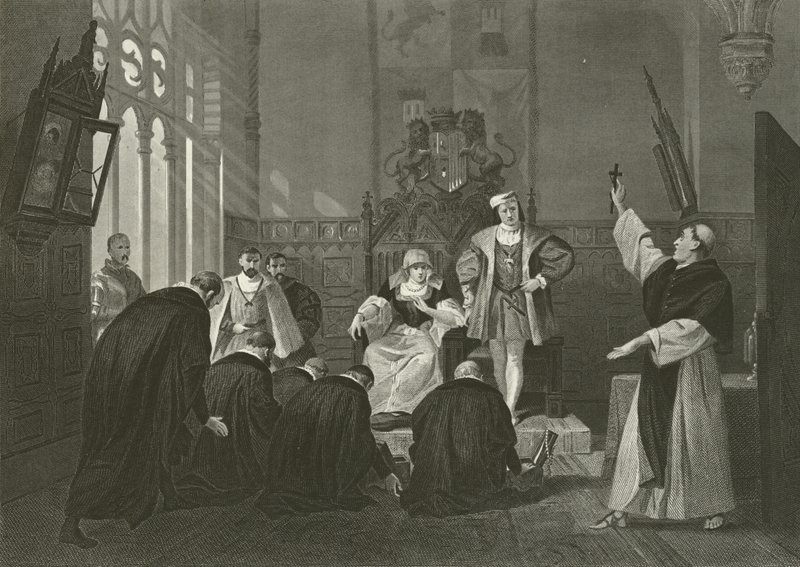 Deputation of Jews before Ferdinand and Isabella of Spain, 15th Century  by Alonzo Chappel
