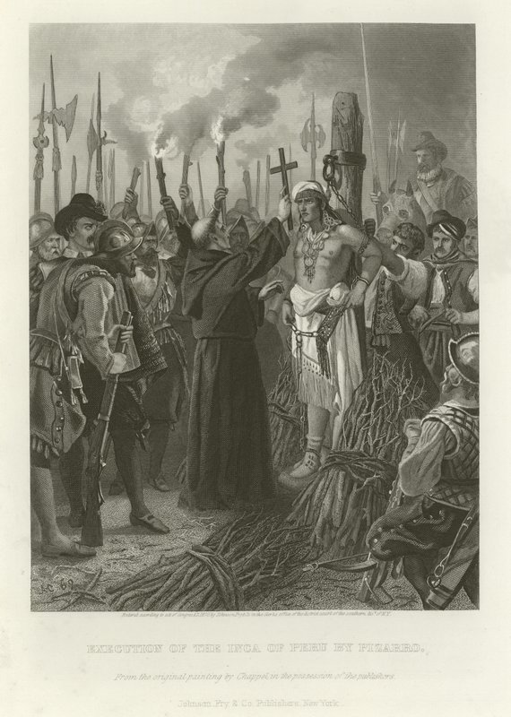 Execution of the Inca  by Alonzo Chappel