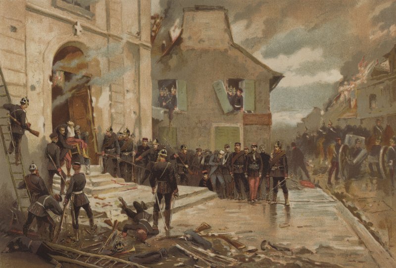 Le Bourget, 30 Ekim 1870 by Alphonse Marie de Neuville