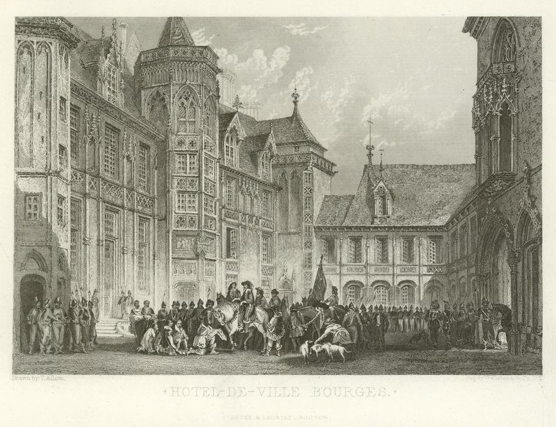 Hotel-de-Ville Bourges by Alphonse Marie de Neuville