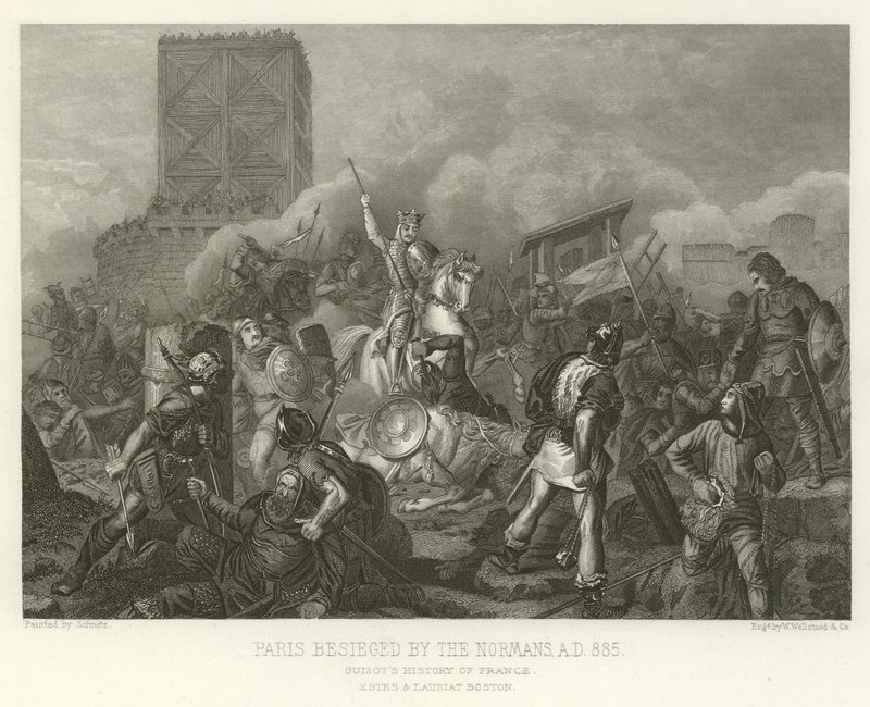 Paris, Normanlar tarafından kuşatıldı, MS 885 by Alphonse Marie de Neuville