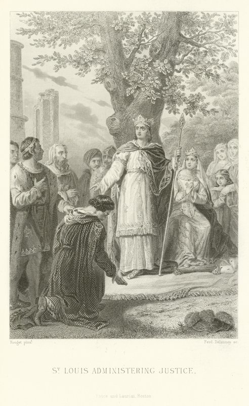 St Louis adaleti yönetiyor by Alphonse Marie de Neuville