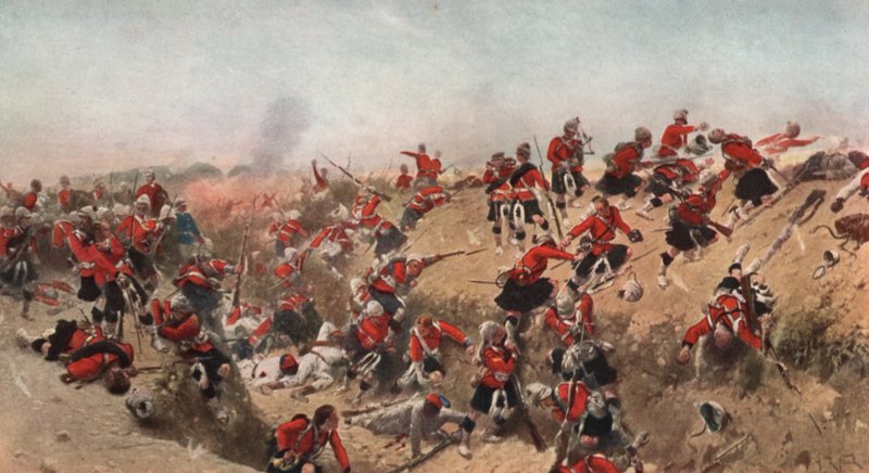 Tel el Kebir'in Black Watch tarafından basılması, Mısır, 1882 by Alphonse Marie de Neuville