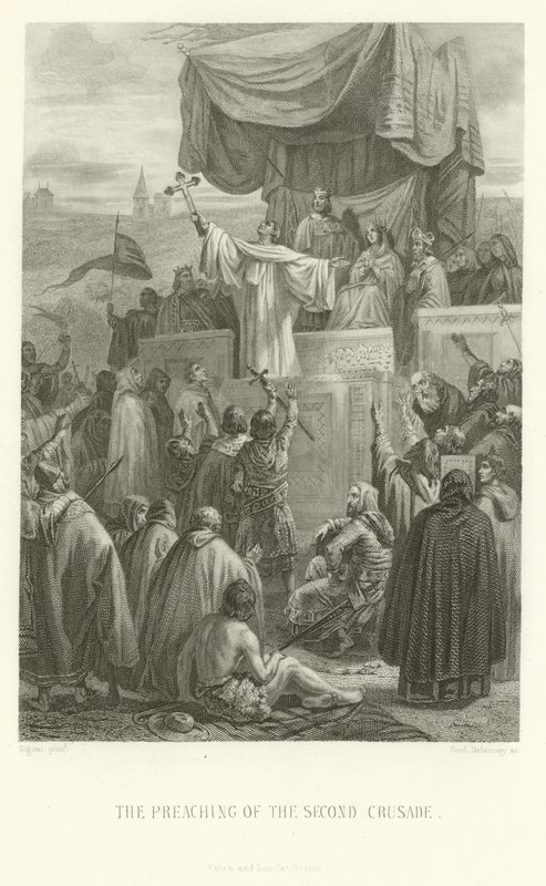 İkinci Haçlı Seferinin vaazı by Alphonse Marie de Neuville