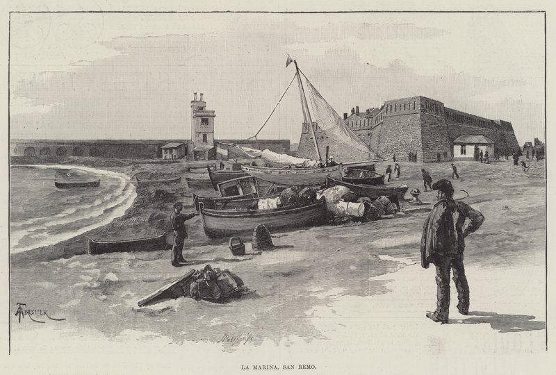 La Marina, San Remo by Amedee Forestier