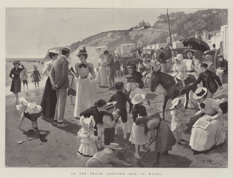 Sahilde, Sandown, Wight Adası by Amedee Forestier