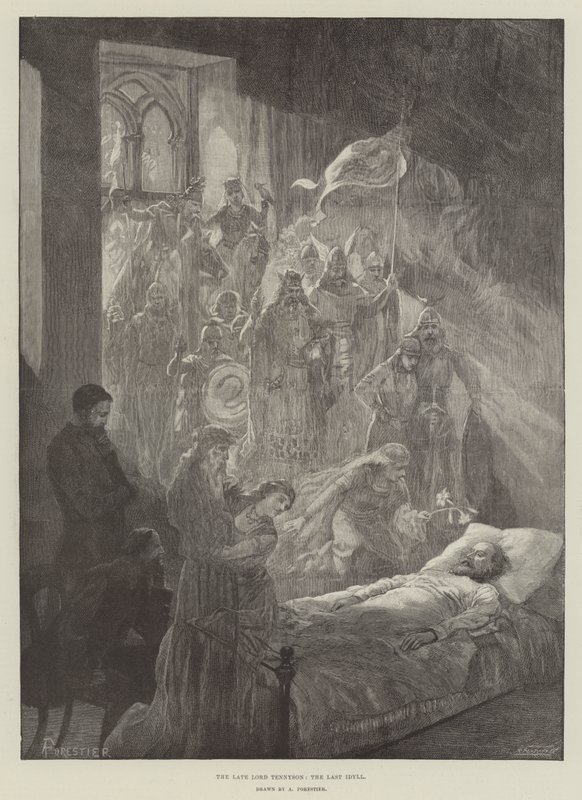 Rahmetli Lord Tennyson, Son İdil by Amedee Forestier