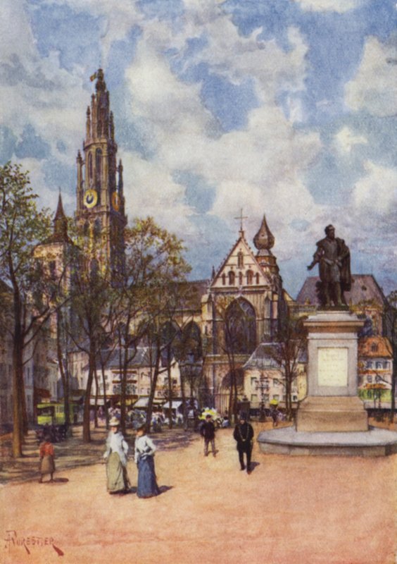 Place Verte, Anvers by after Amedee Forestier