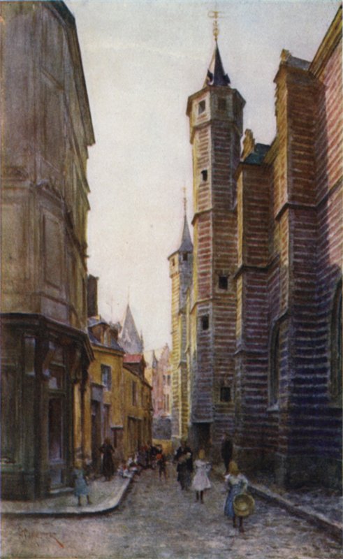 The Vieille Boucherie, Antwerp  by after Amedee Forestier