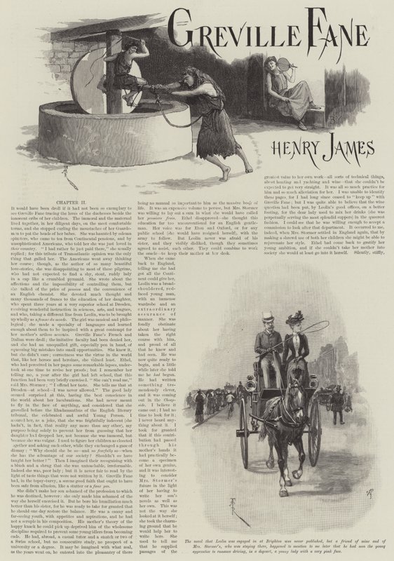 Greville Fane, Henry James by Amedee Forestier