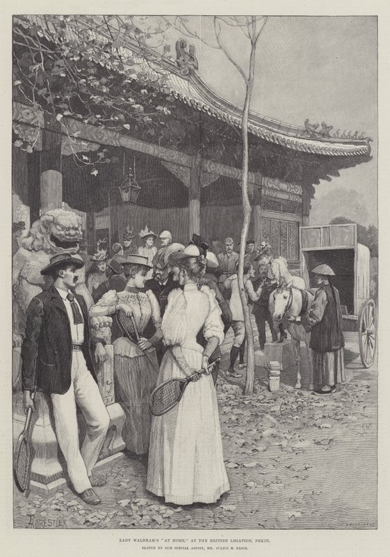 Lady Walsham Evde, İngiliz Elçiliği