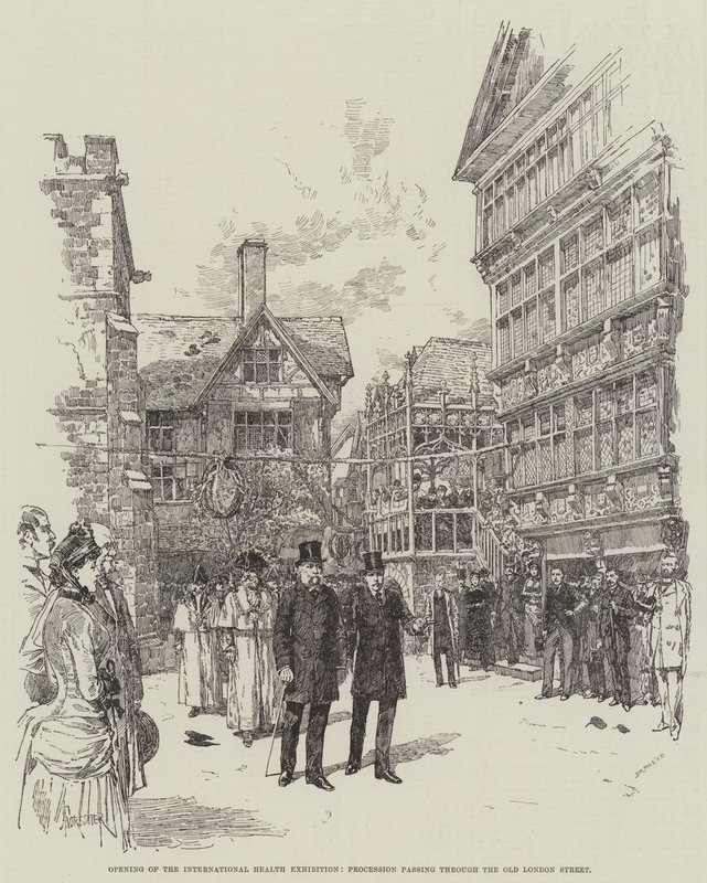 Uluslararası Sağlık Sergisinin Açılışı, Eski Londra Caddesi'nden Geçen Alayı by Amedee Forestier