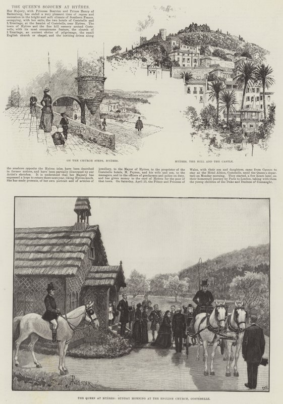 Kraliçe'nin Hyeres'teki Yolculuğu by Amedee Forestier