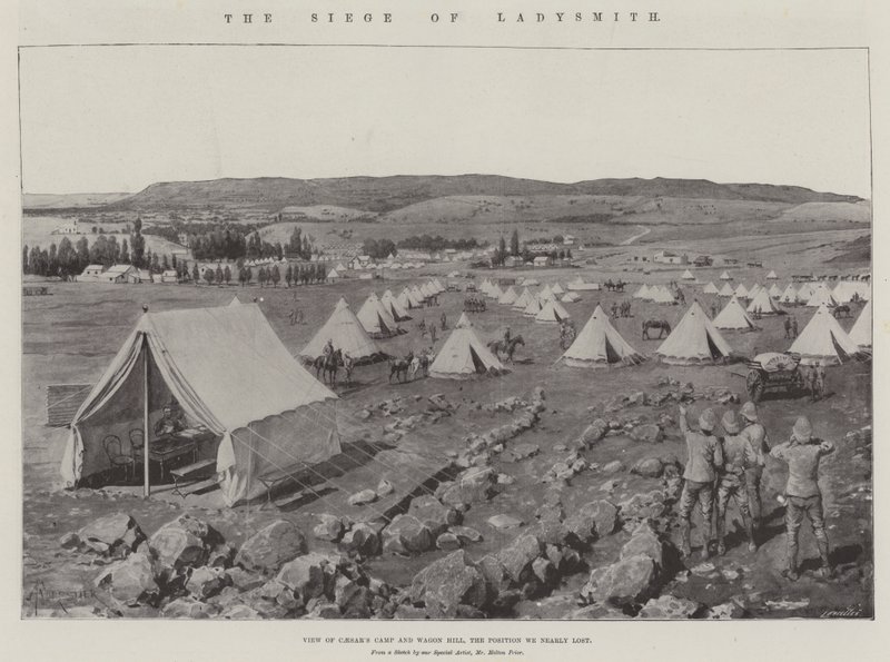 The Siege of Ladysmith litho by Amedee Forestier