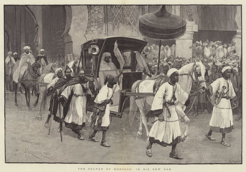 Fas Sultanı Yeni Kabininde by Amedee Forestier